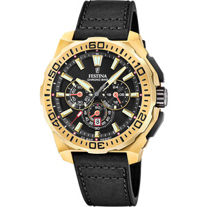 Festina Chrono Bike Herrenuhr Schwarz/Gold F20728/3