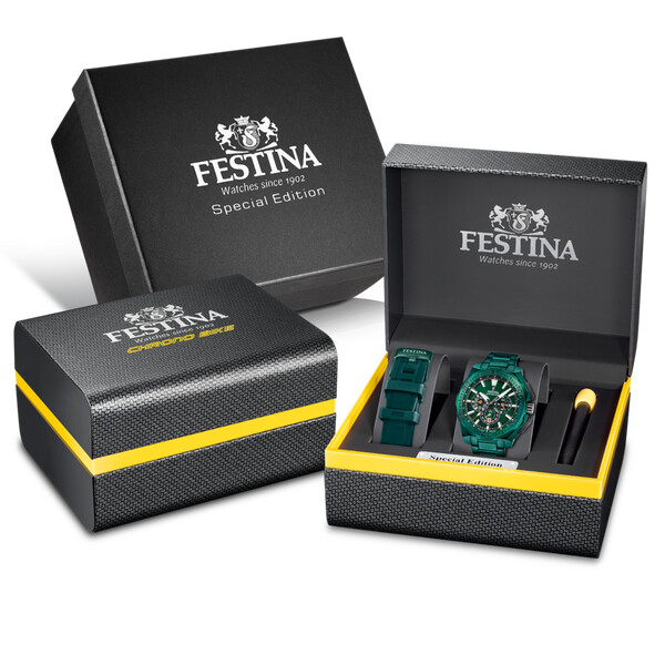 Festina Special Editions Herrenuhr Dunkelgr�n F20730/1