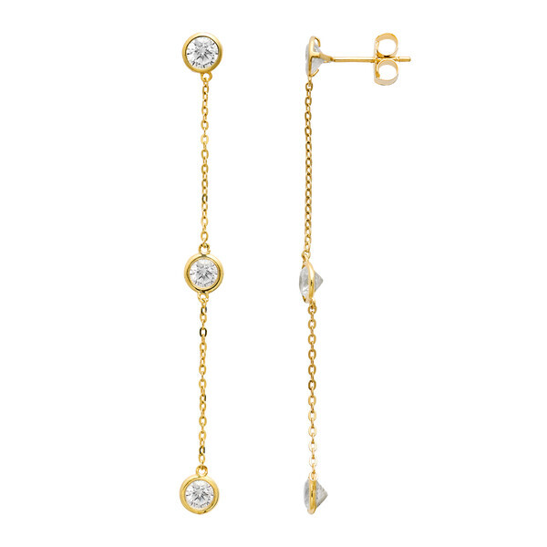 Damen Ohrstecker aus 375/585 Echtgold XG9K4212G