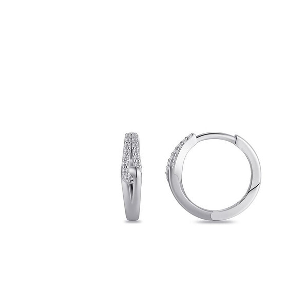 Gisser Creolen inSilber mit Zirkonia f�r Damen KC1059