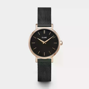 Boho Chic Petite Damenuhr Schwarz/Ros�gold CW0101211004