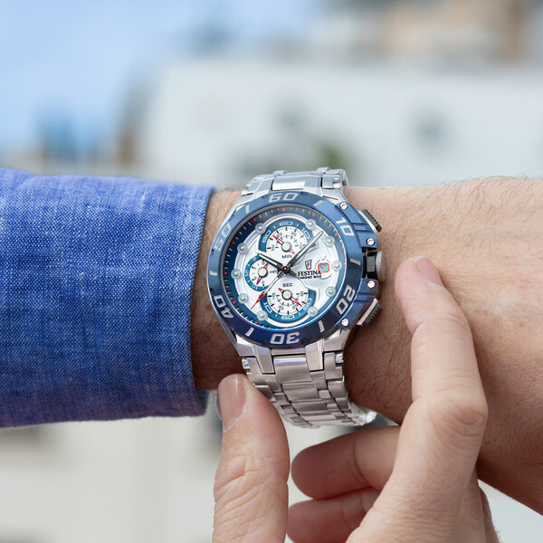 Festina Chrono Bike Herrenuhr Blau/Silber F20754/1