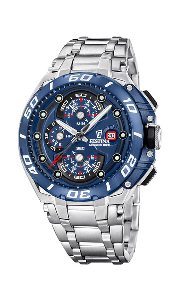 Festina Chrono Bike Herrenuhr Blau/Silber F20754/4
