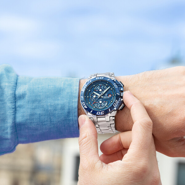 Festina Chrono Bike Herrenuhr Blau/Silber F20754/4