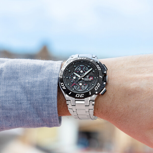 Festina Chrono Bike Herrenuhr Schwarz/Silber F20754/6