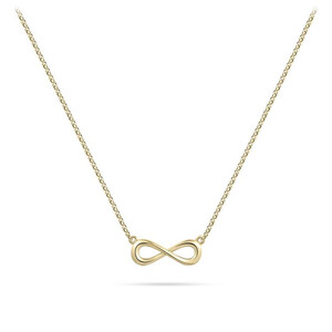 Gisser Goldhalskette Infinity-Zeichen in Silber N1108J