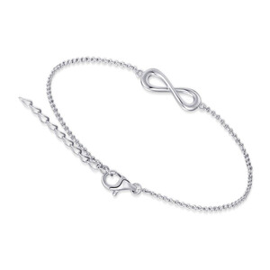 Damenarmband in Silber mit Infinity-Zeichen B1026