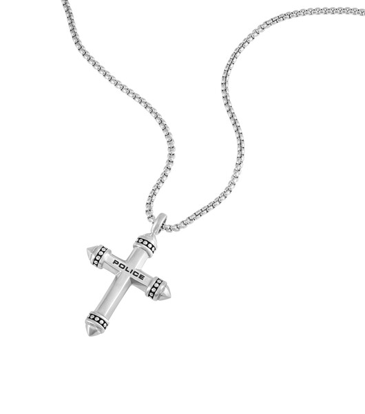 Police Crossrange Herrenkette in Silber mit...