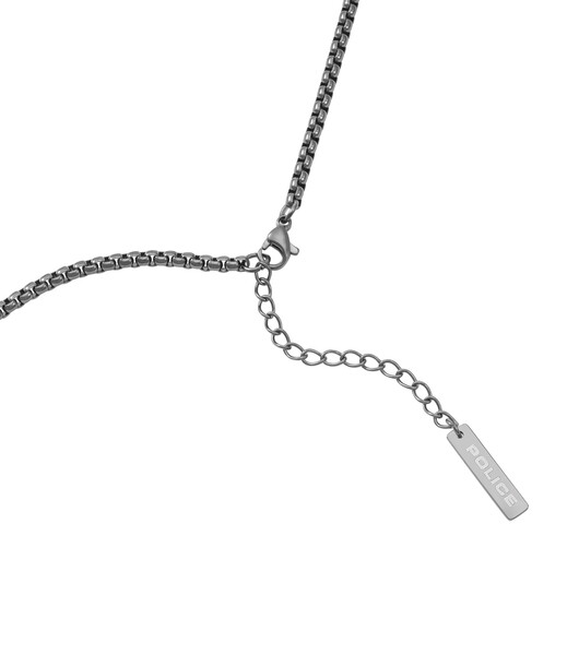 Police Baseline Herrenkette in Schwarz/Silber PEAGN0079102