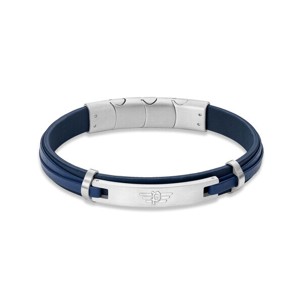 Police Looper Herrenarmband in Silber/Blau PEAGB0040801