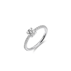 Damenring in Silber mit Zirkonia-Steinen R468