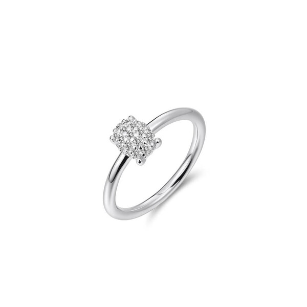 Damenring in Silber mit Zirkonia-Steinen R470