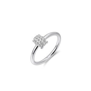 Damenring in Silber mit Zirkonia-Steinen R470
