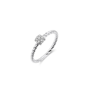 Damenring in Silber mit Zirkonia-Steinen R469