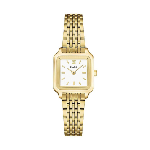 Cluse Gracieuse Mini Damenuhr, Wei� & Gold CW15506