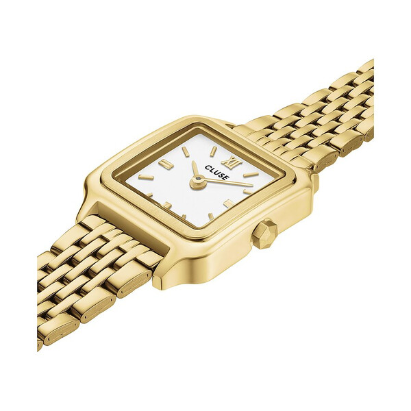 Cluse Gracieuse Mini Damenuhr, Wei� & Gold CW15506