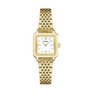 Cluse Gracieuse Mini Damenuhr, Wei� & Gold CW15506