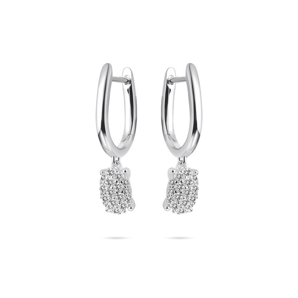 Creolen in Silber mit Zirkonia KC1042