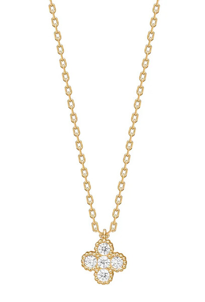 Damenkette SIGNENOR Silber/Gold mit Zirkonia
