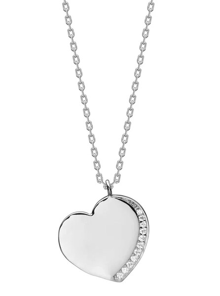 Damenkette SARANOR Silber/Gold mit Zirkonia