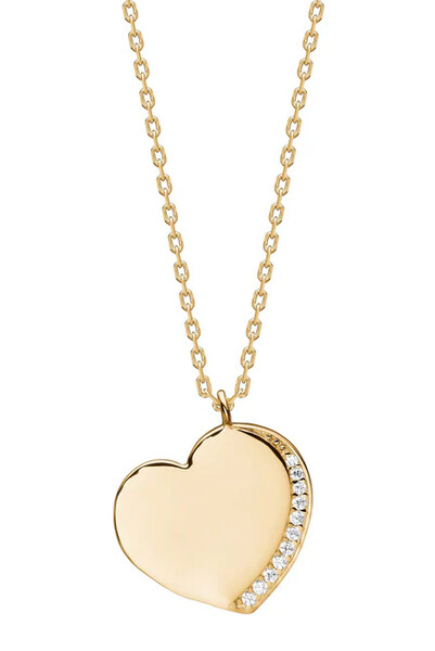 Damenkette SARANOR Silber/Gold mit Zirkonia
