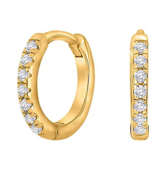 Creolen HELLENOR Silber/Gold/Roségold mit Zirkonia