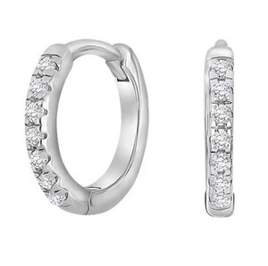 Creolen HELLENOR Silber/Gold/Ros�gold mit Zirkonia