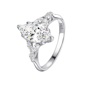 Damenring aus 925/- Sterlingsilber mit Zirkonia GH-R002