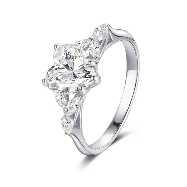 Damenring aus 925/- Sterlingsilber mit Zirkonia GH-R003
