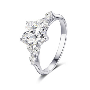 Damenring aus 925/- Sterlingsilber mit Zirkonia GH-R003