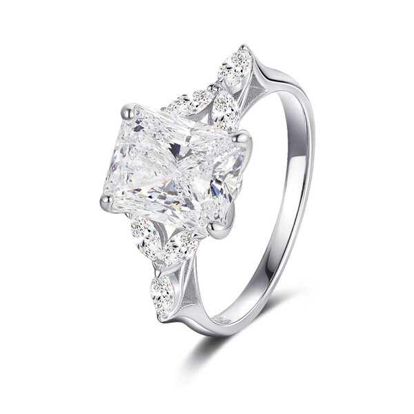 Damenring aus 925/- Sterlingsilber mit Zirkonia GH-R004