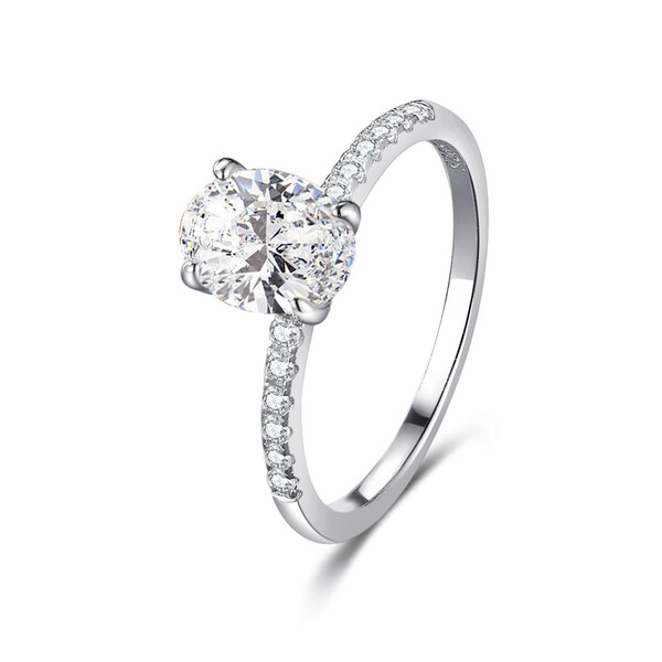 Damenring aus 925/- Sterlingsilber mit Zirkonia GH-R005