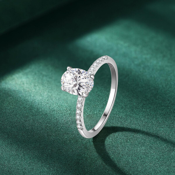 Damenring aus 925/- Sterlingsilber mit Zirkonia GH-R005