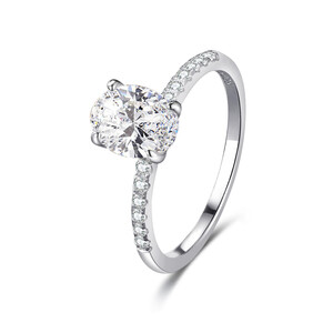 Damenring aus 925/- Sterlingsilber mit Zirkonia GH-R005