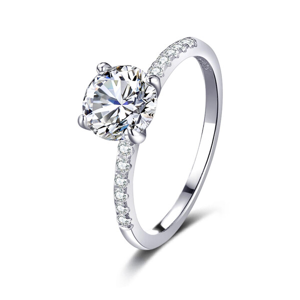 Damenring aus 925/- Sterlingsilber mit Zirkonia GH-R006