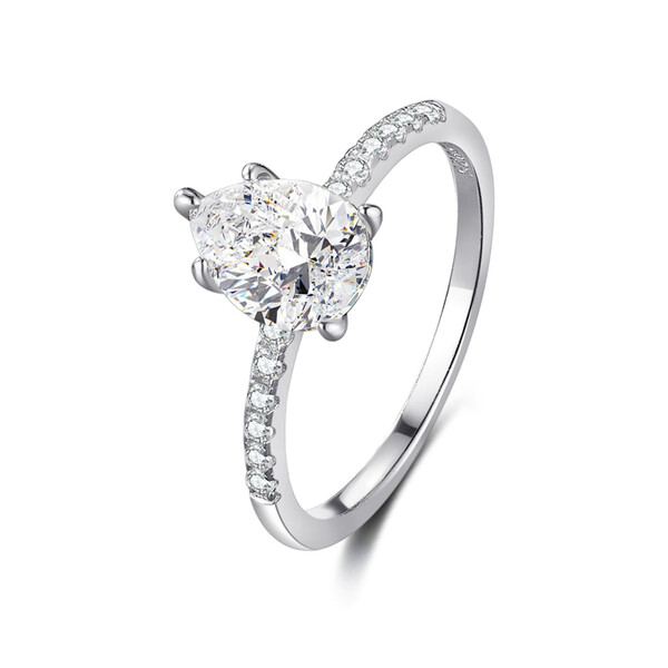 Damenring aus 925/- Sterlingsilber mit Zirkonia GH-R007