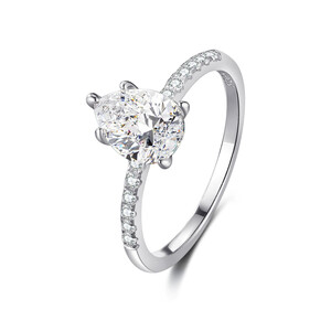 Damenring aus 925/- Sterlingsilber mit Zirkonia GH-R007