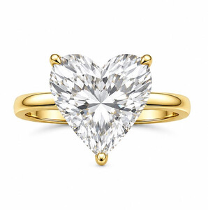 Antragsring aus Gold mit Labordiamant (Herz)