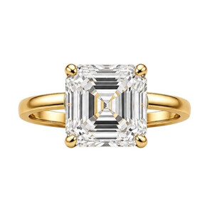 Antragsring aus Gold mit Labordiamant (Asscher)