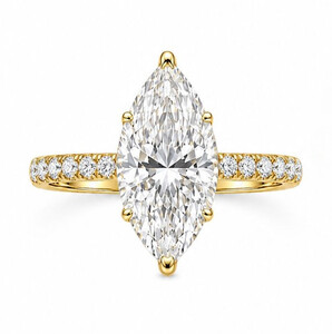 Antragsring diamantbesetzt aus Gold mit Labordiamant...