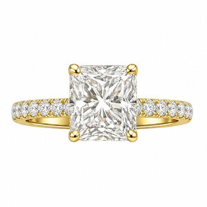 Antragsring diamantbesetzt aus Gold mit Labordiamant...