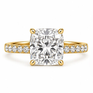 Antragsring diamantbesetzt aus Gold mit Labordiamant...
