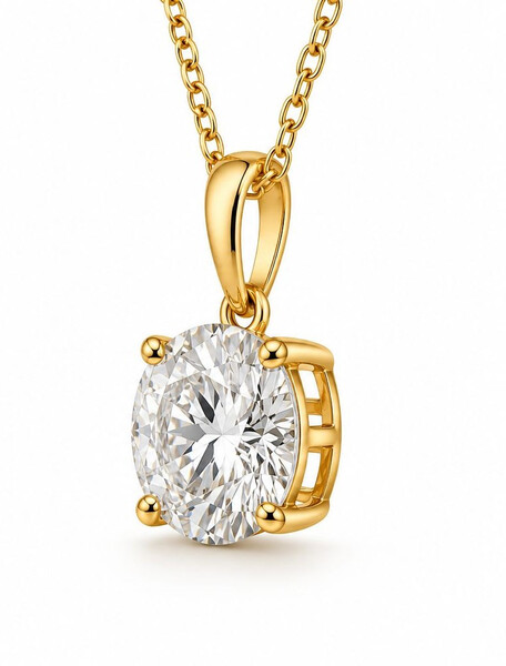 Anh�nger aus Gold mit Labordiamant (Brilliant)