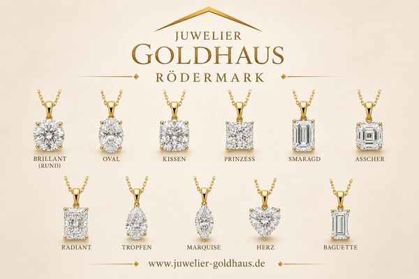 Anh�nger aus Gold mit Labordiamant (Brilliant)