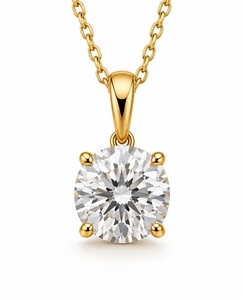 Anh�nger aus Gold mit Labordiamant (Brilliant)