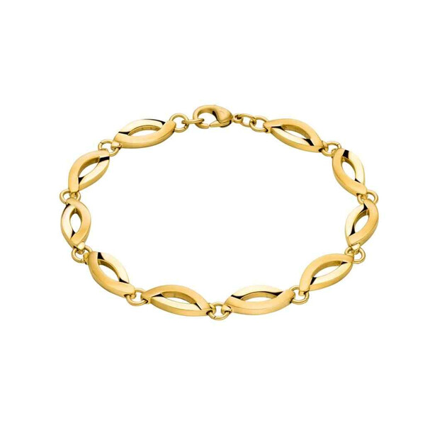 Boccia Titanium Armband aus Reintitan goldplattiert