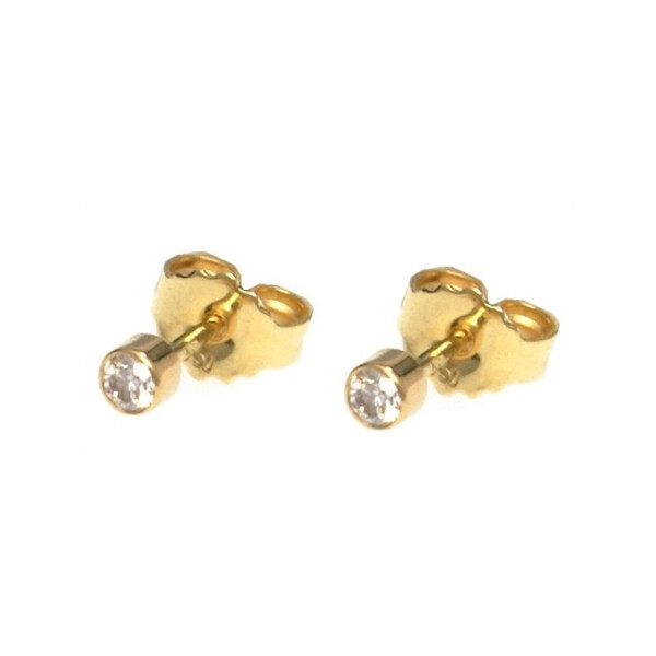Ohrstecker Damen in Gold mit Diamant (Brilliant)
