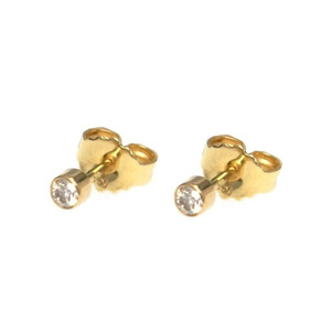 Ohrstecker Damen in Gold mit Diamant (Brilliant)