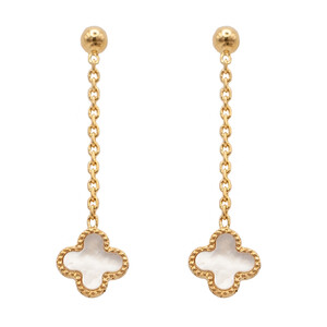 Ohrstecker f�r Damen in Gold Kreuz