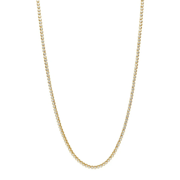 Halskette f�r Damen aus Silber mit vielen Zirkonia